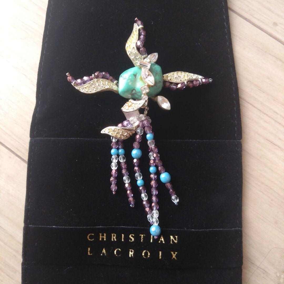 幻　ChristianLacroix　トルコ石　80s ヴィンテージ　ブローチ