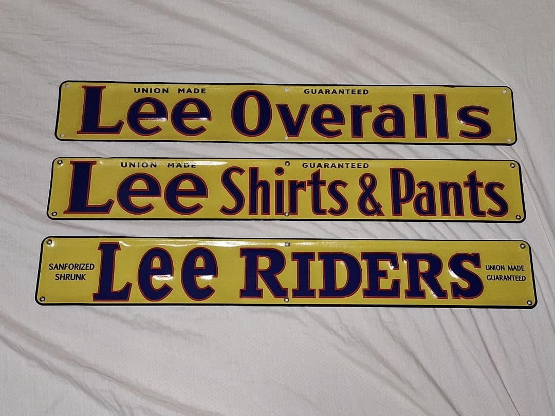 オ*ン様 デッド リー 看板 3枚セット 新品 未使用 40's 50's 復刻