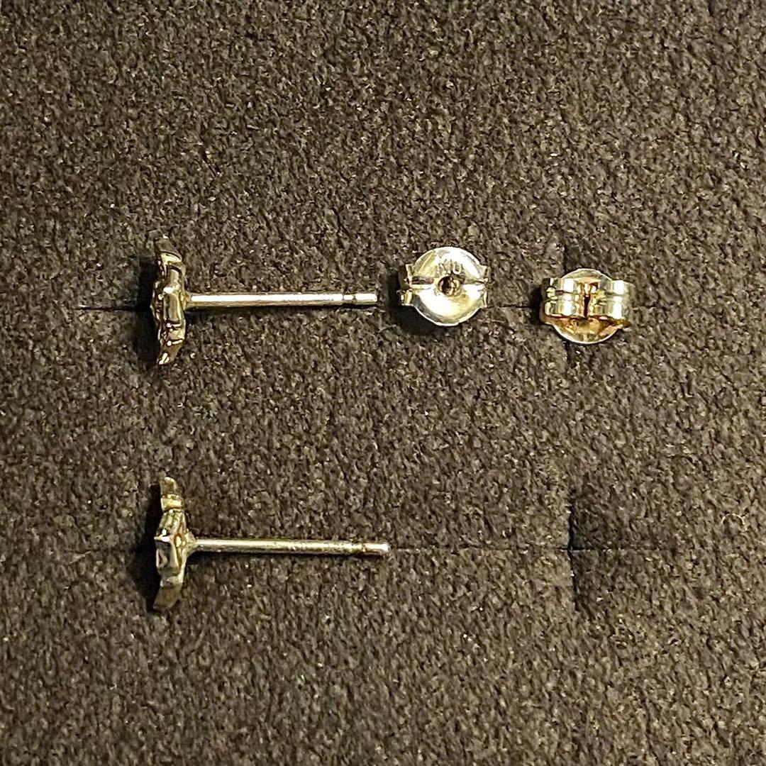 agete アガットK10 ダイヤモンド 0.04ct ピアス 【未使用】