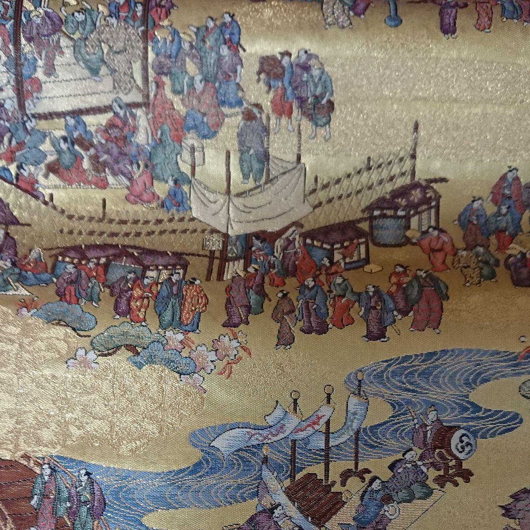 アンティーク柄袋帯