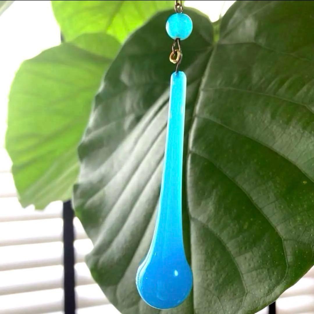 （ご予約）ミニシャンデリア（青の世界）　フランス　アンティーク　1910年