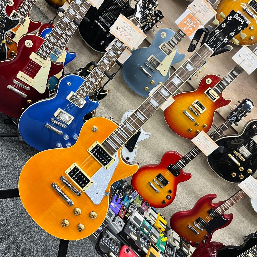 【11195】BURNY レスポールタイプ オレンジレモンドロップ系