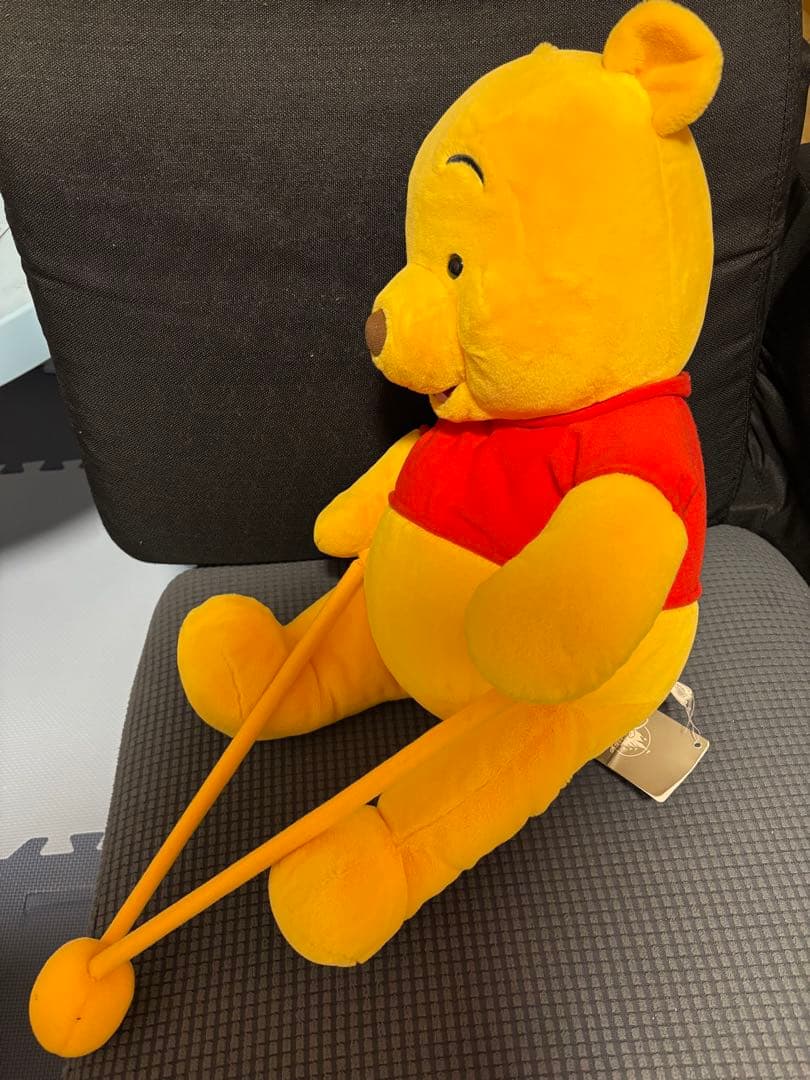 [美品・レア・レトロ]ディズニー　プーさん　BIG サイズ ぬいぐるみ　パペット