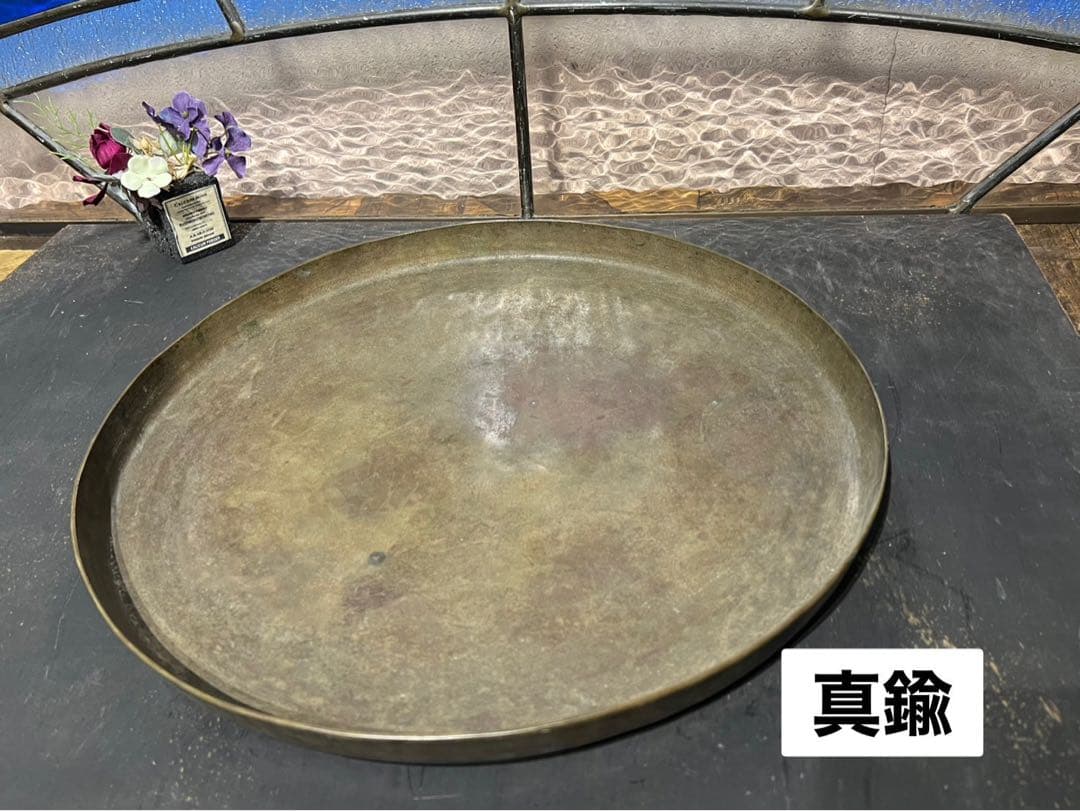 真鍮 パレット トレイ アンティーク インテリア ビンテージ 希少