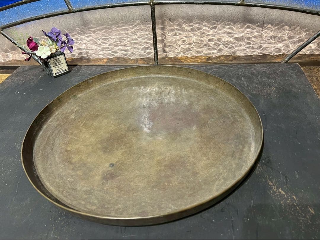 真鍮 パレット トレイ アンティーク インテリア ビンテージ 希少