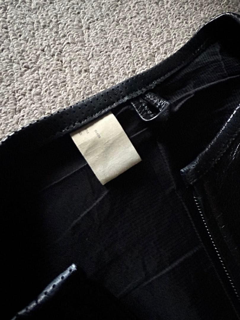 N.ハリウッド 羊革 レザーライダースジャケット(サイズ38 M-L)