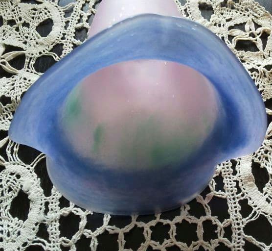 ガラス シェード フランス製 サイン入 アールヌーボー～デコ 洋館 アンティーク