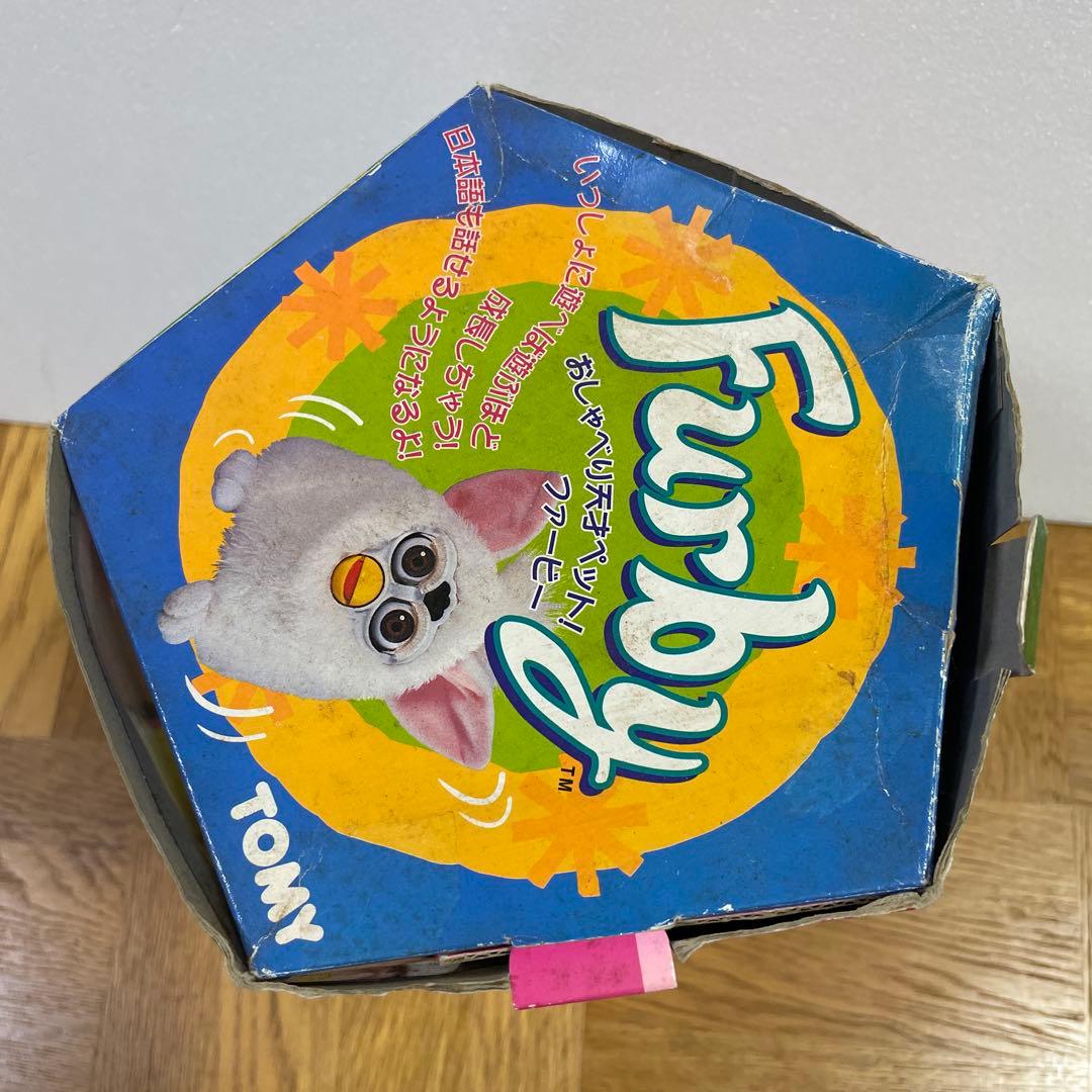 【希少・美品】日本版 ファービー グレー×イエロー TOMY製 箱・説明書付き