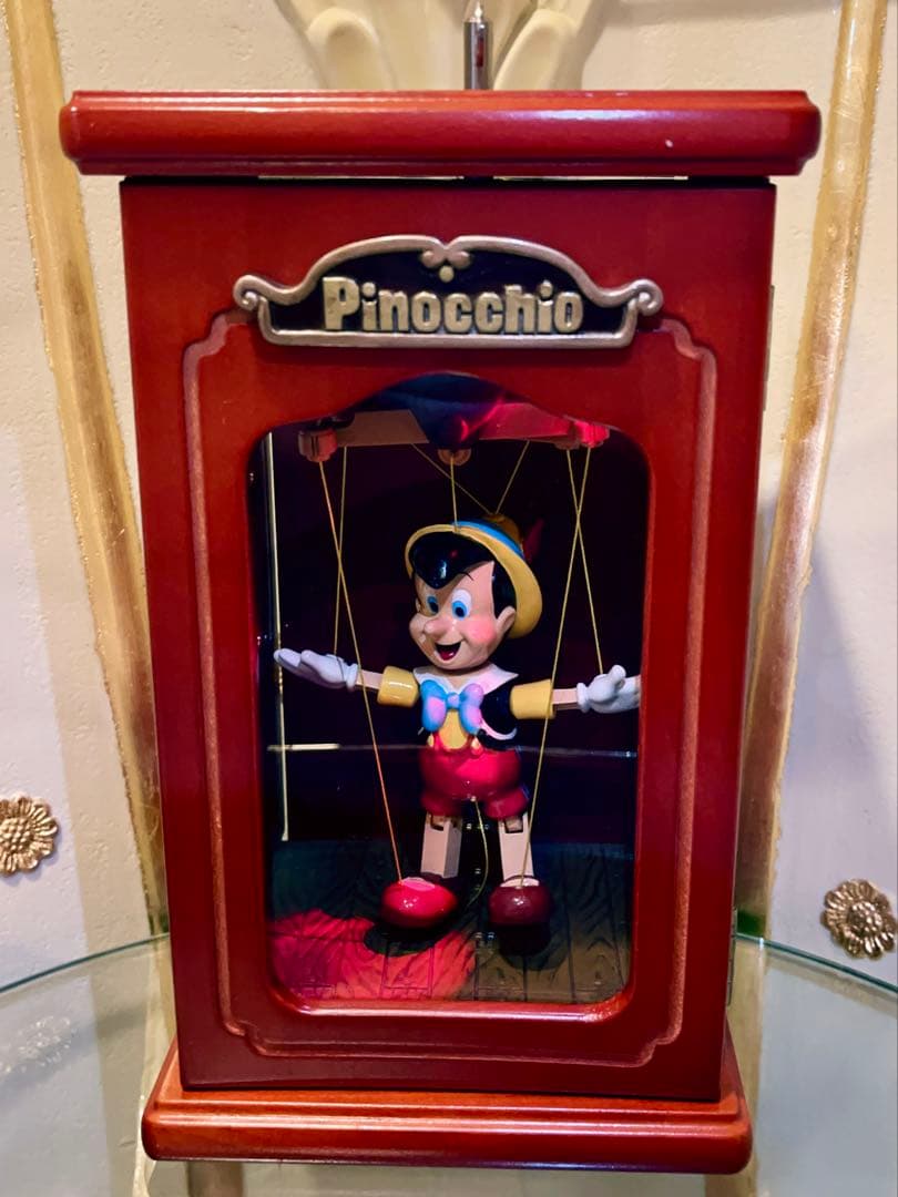 激レア ディズニー ピノキオ マリオネット オルゴール ライト 置物 入手困難