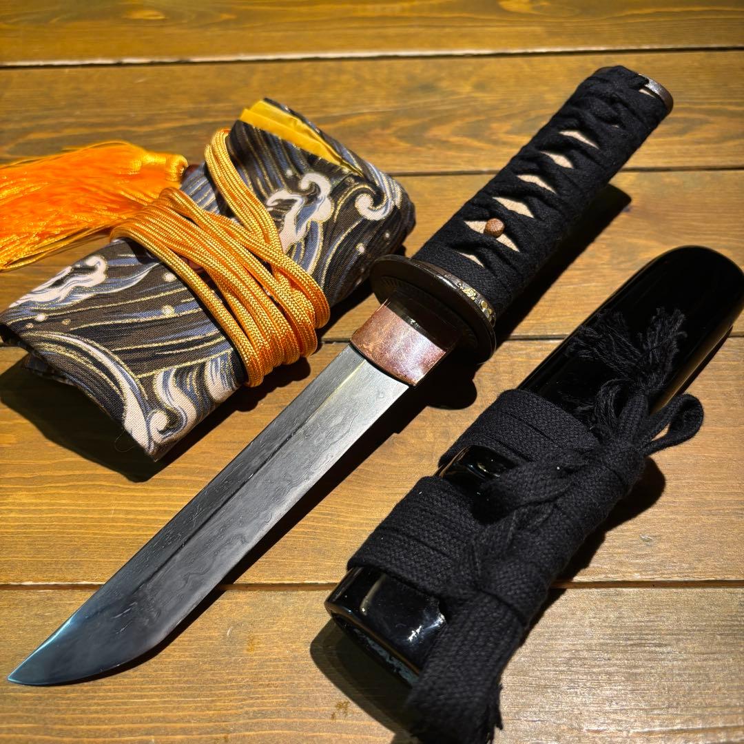 日本刀残欠クラフトナイフNo.72 備州長船住近景 拵 裏銘あり