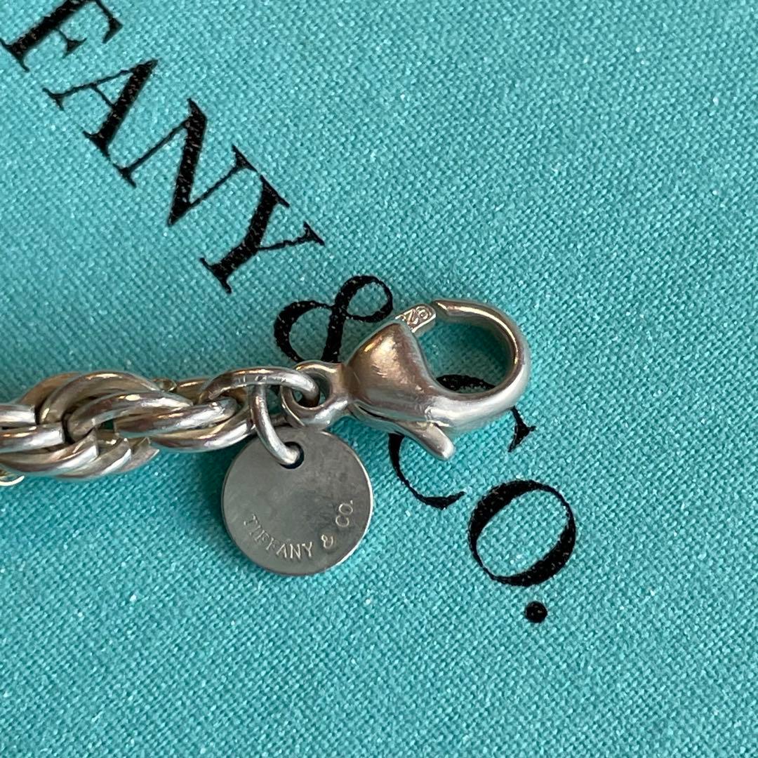 TIFFANY&CO ツイストロープチェーンブレスレット シルバー ゴールド
