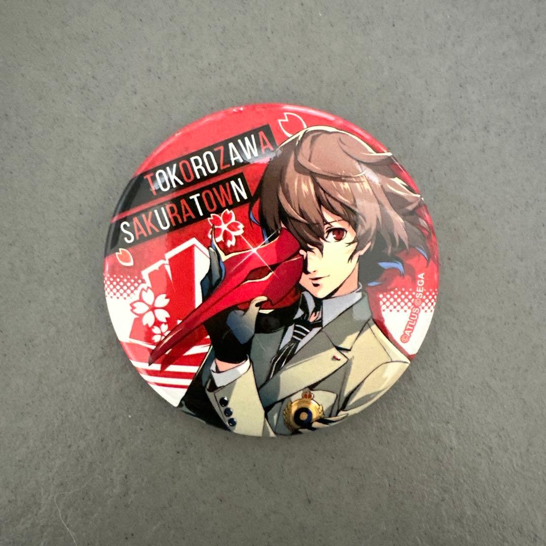 ペルソナ25thフェス 大展覧会 トレーディング缶バッジ 明智吾郎 P5R