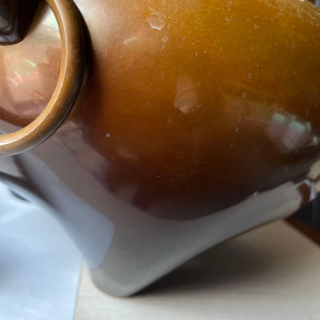 茶道具　風炉釜セット　美品鬼面切合風呂釜付き　鬼面風炉　電気炉付き　前瓦　灰付き