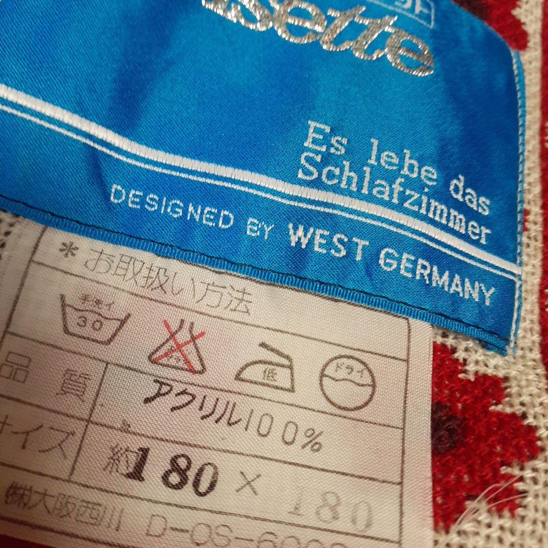 レア❗昭和レトロ　ミッドセンチュリー　こたつ掛け　薔薇&水玉&花柄　マルチカバー