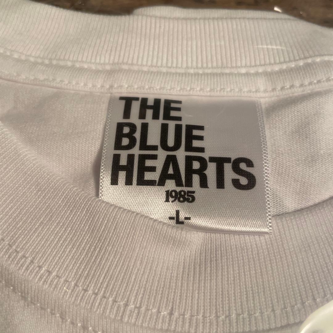 THE BLUE HEARTS Tシャツ Lサイズ ホワイト/ブルー