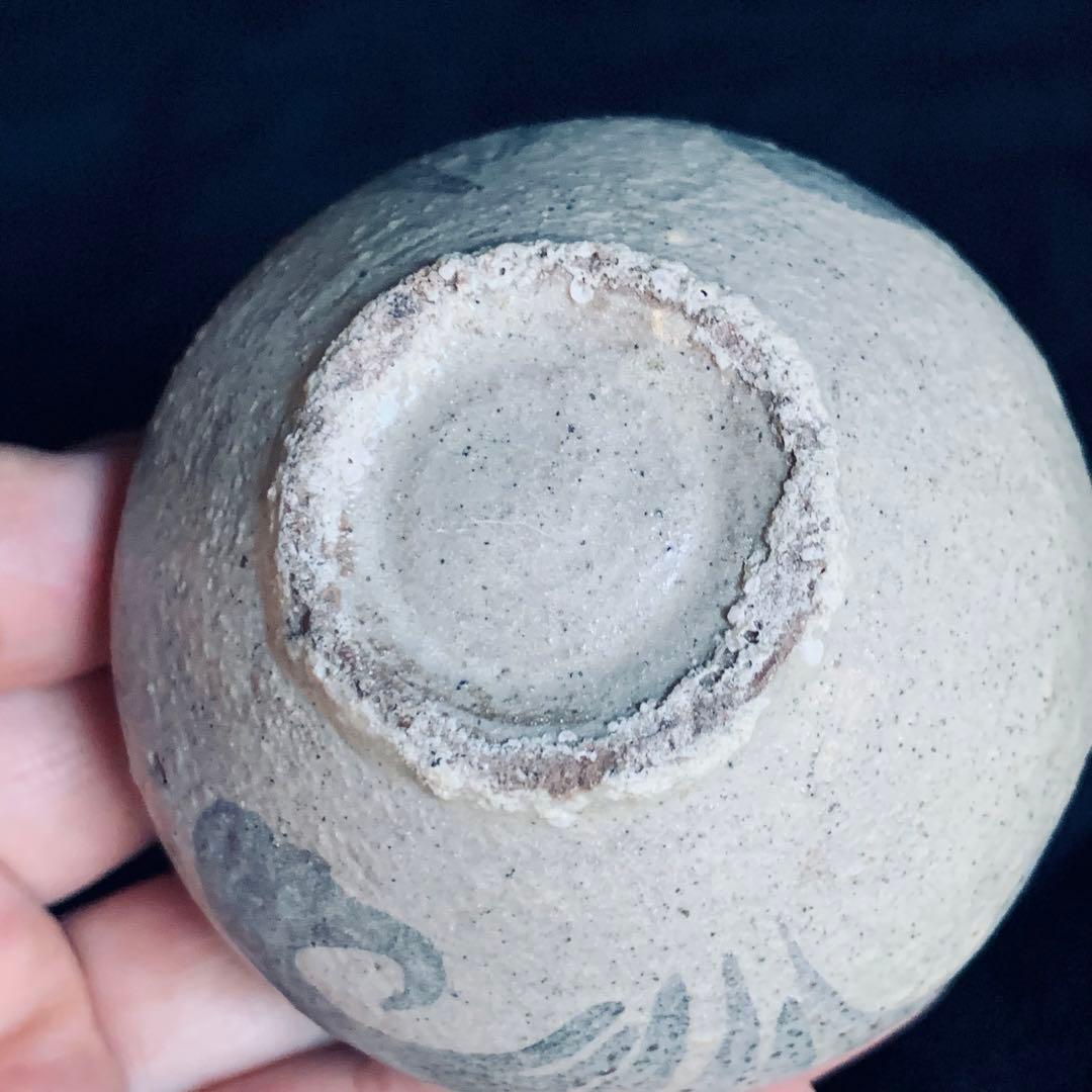 カケあり 高麗青磁鉄絵唐草紋 花瓶 花器 陶磁器 朝鮮 古美術 李朝 高麗