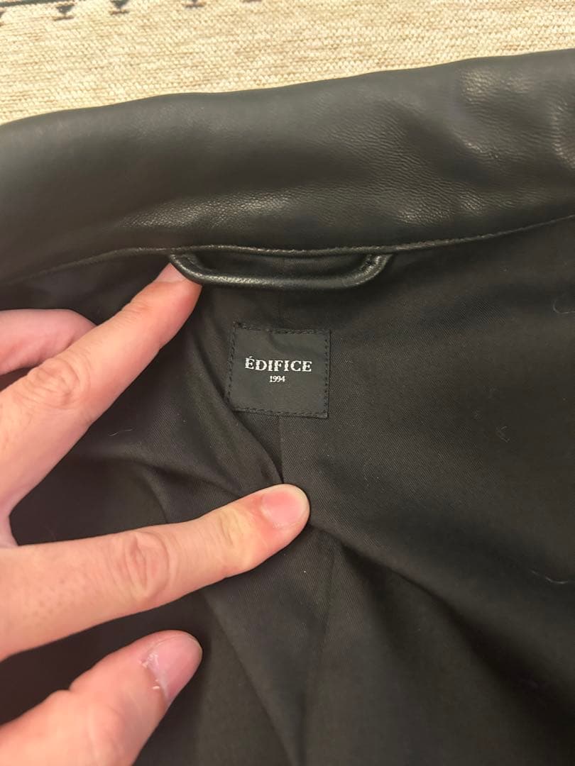 EDIFICE レザージャケット　期間限定値引き