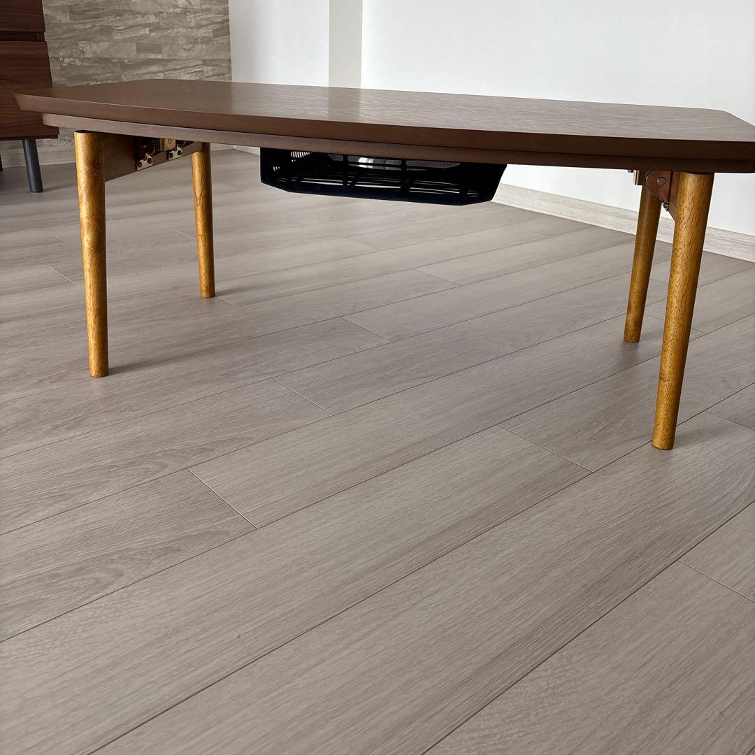 おしゃれこたつテーブル 長方形 幅90 cm折りたたみ ヘリンボーン