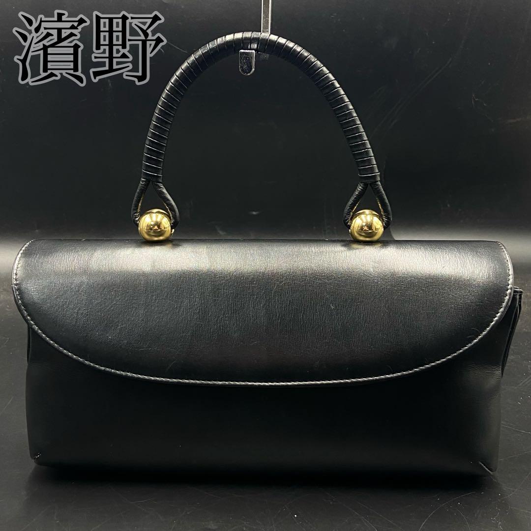 【美品】HAMANO 定価81400円 ハンドバッグ 王室御用達