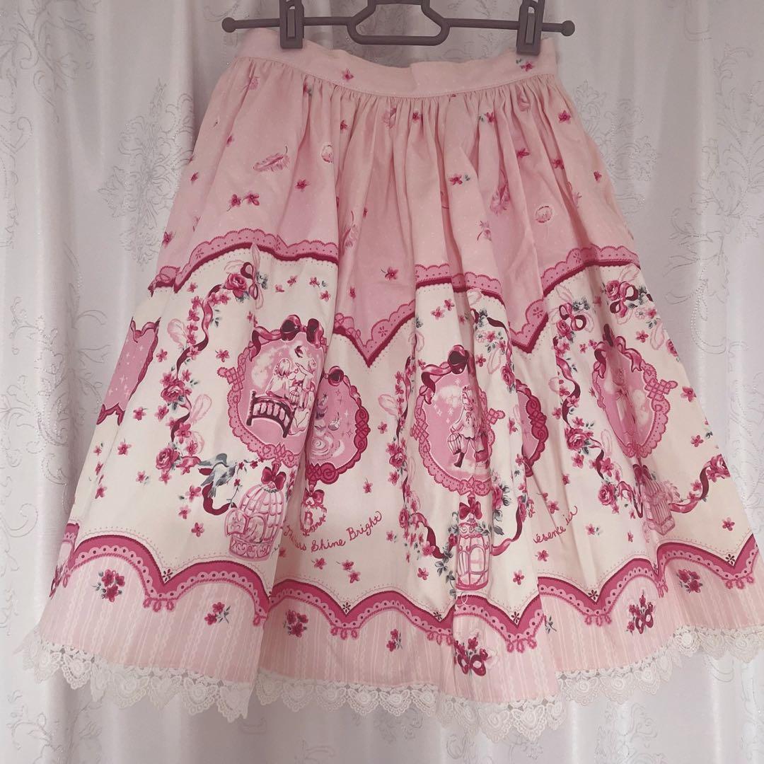 BABY THE STERS SHINE BRIGHT青い鳥柄　スカート