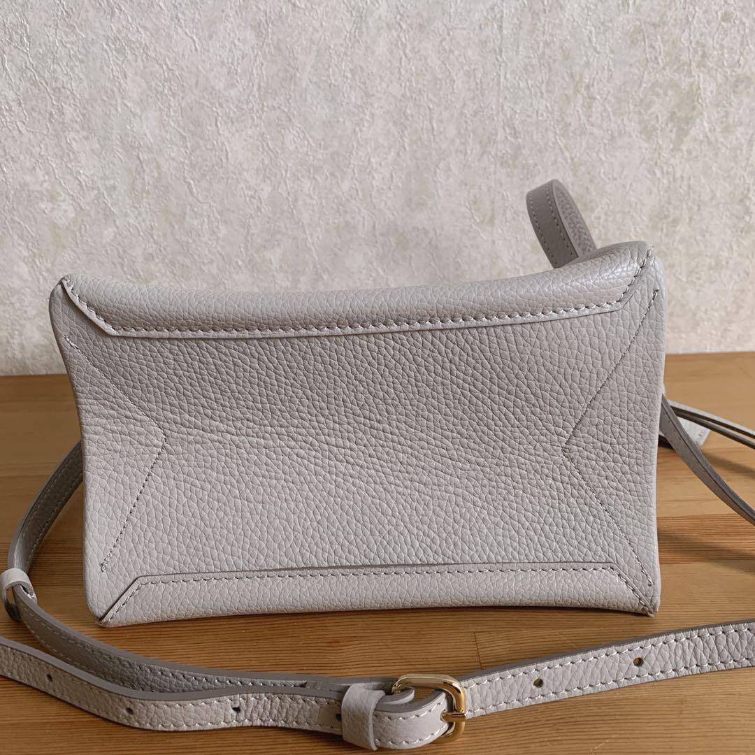 ジャンニキャリーニ　オリガミ　S グレー　ショルダーバッグ　2way 阪急百貨店