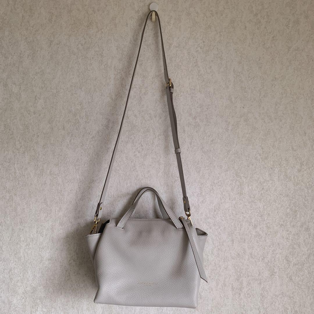 ジャンニキャリーニ　オリガミ　S グレー　ショルダーバッグ　2way 阪急百貨店