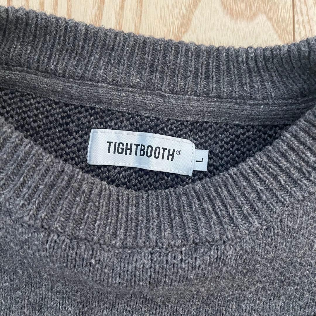 tightbooth ACID LOGO KNIT SWEATER Lサイズ