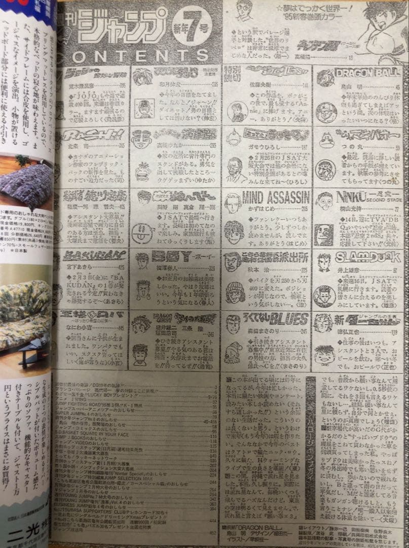週刊少年ジャンプ　1995年7号　表紙&カラーグラビア特集/ ドラゴンボール
