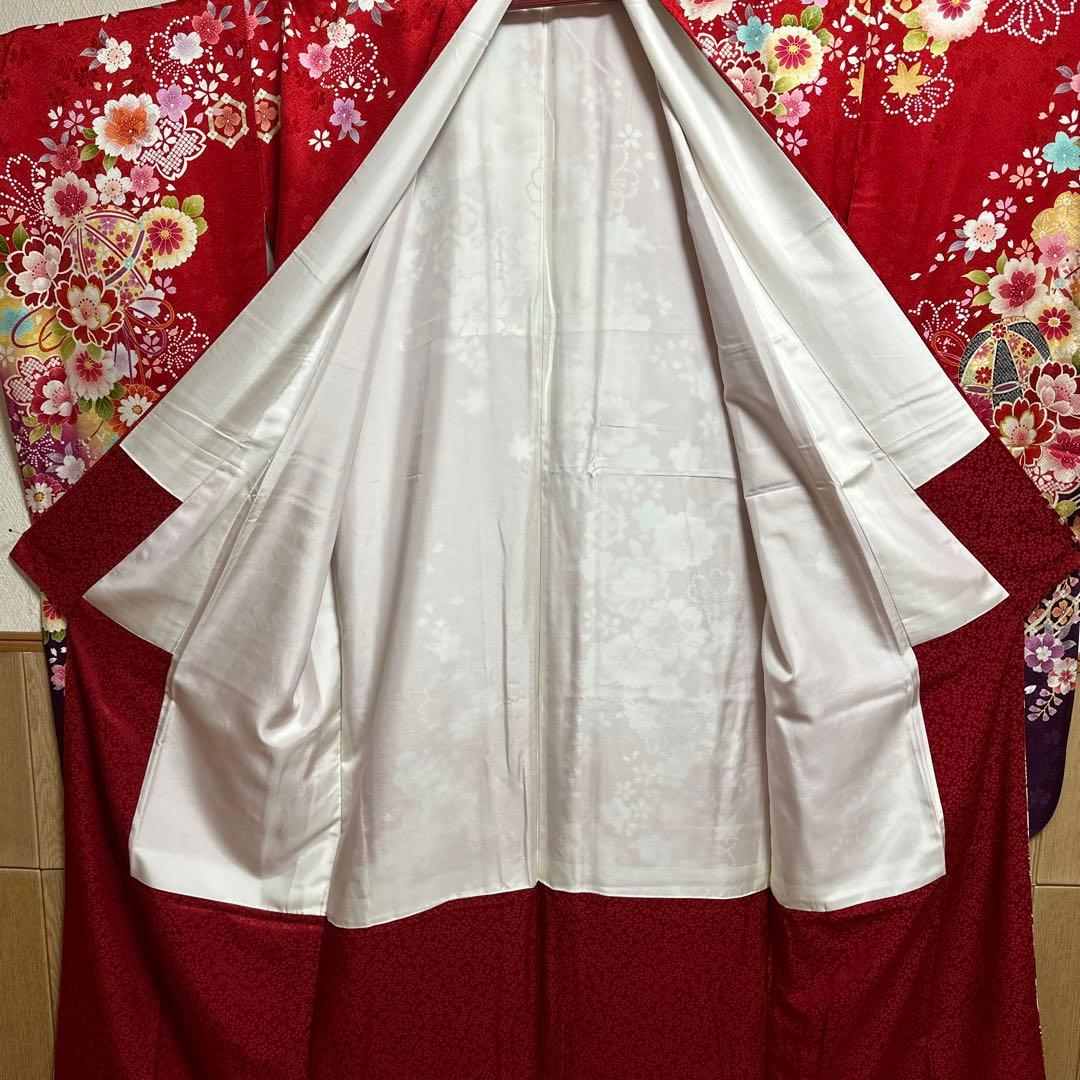 トールサイズ　正絹振袖　袋帯　小物セット　大きめサイズ　18ー10