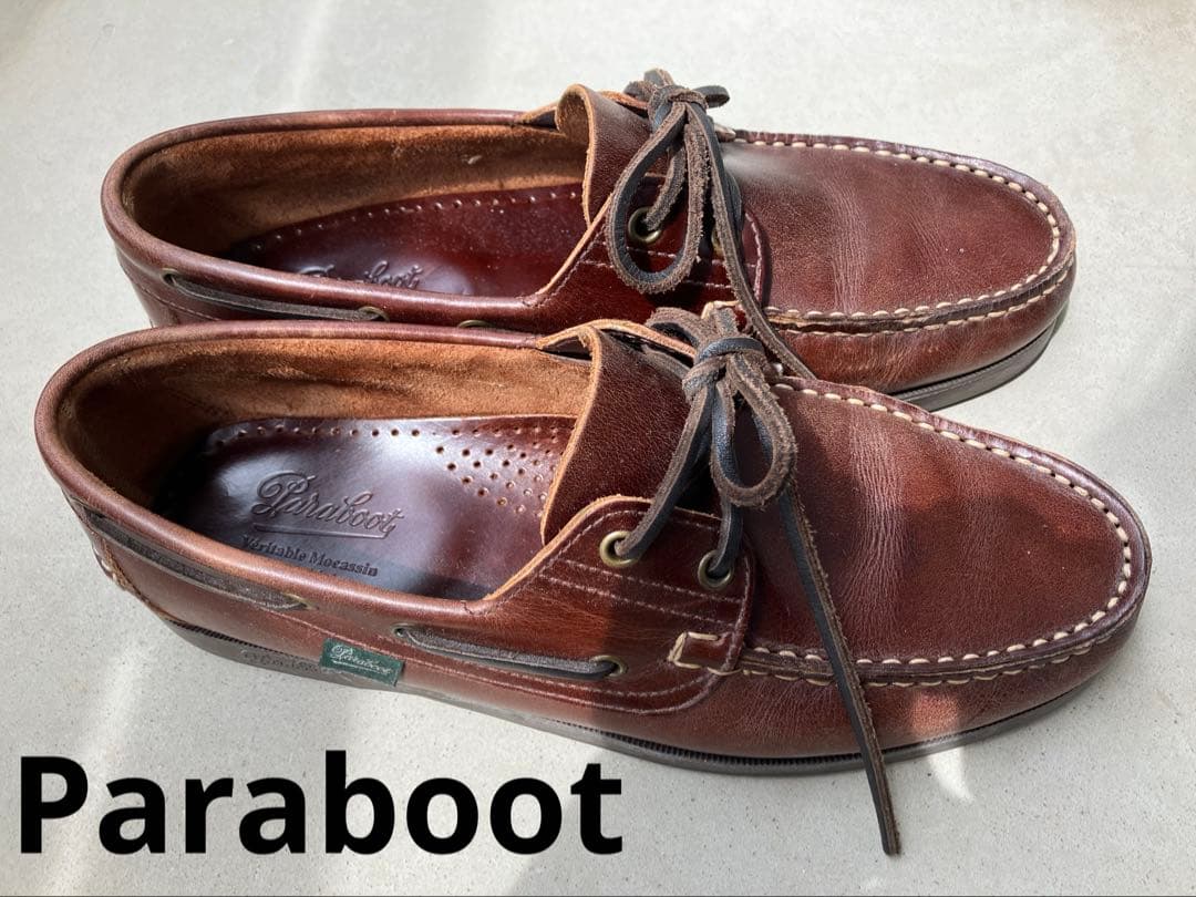 パラブーツ ブラウン デッキシューズ UK7.5