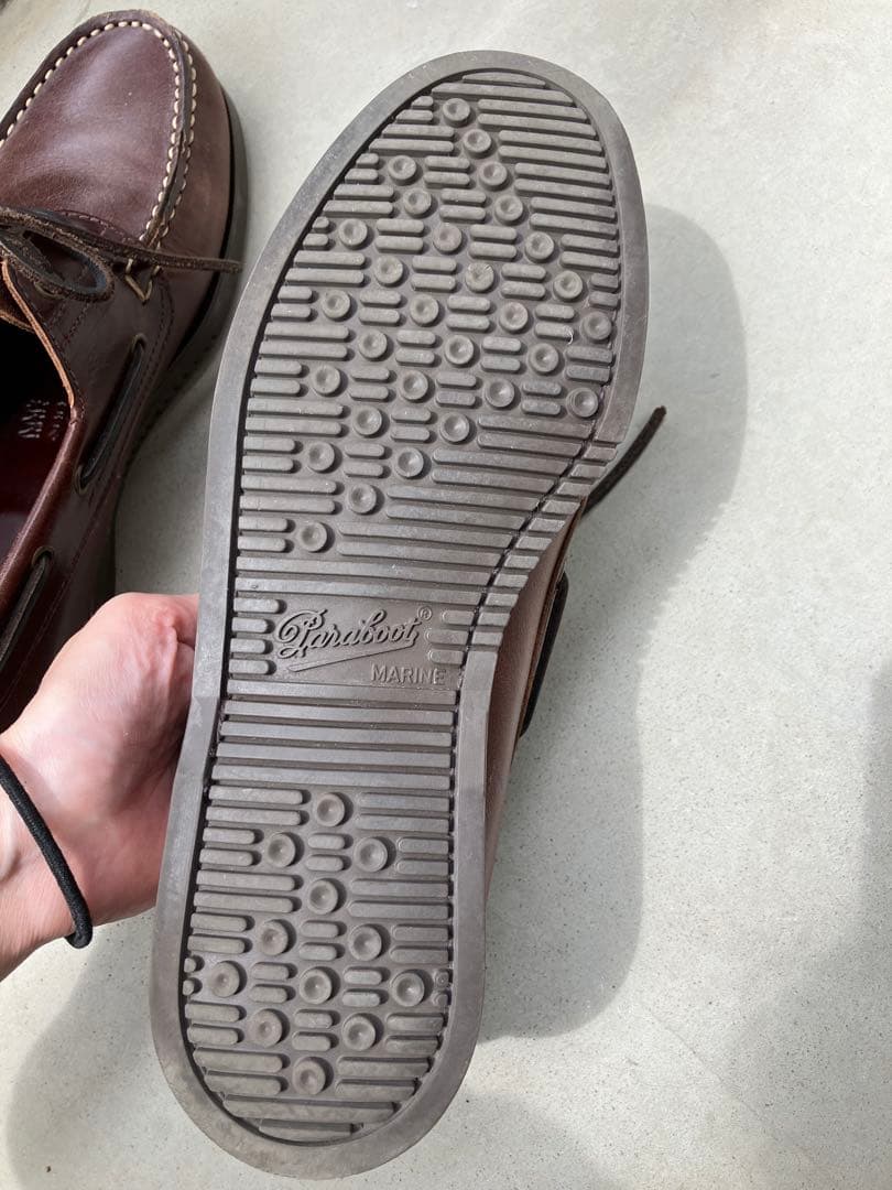 パラブーツ ブラウン デッキシューズ UK7.5