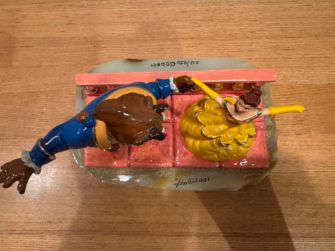 美女と野獣 陶器フィギュア 世界950個限定　ベル&ビースト　ロン・リー