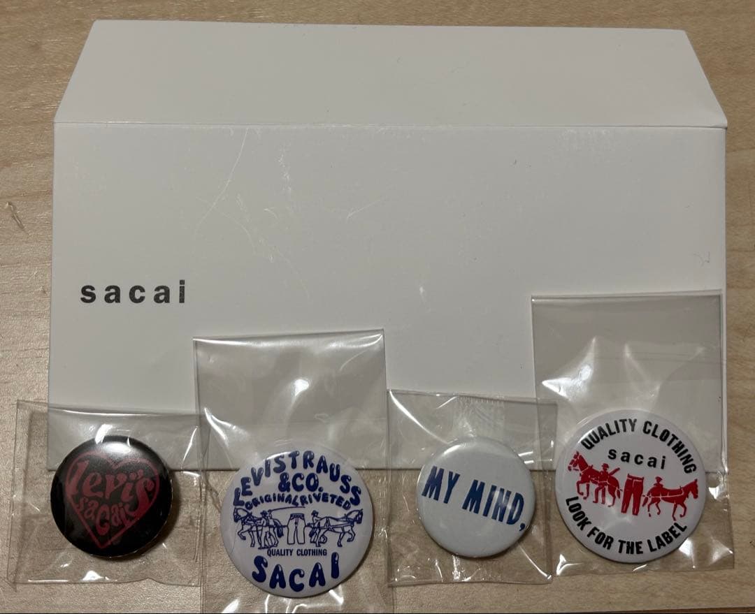 sacai サカイ リーバイス ノベルティ バッチ 青山店 限定 Levi’s