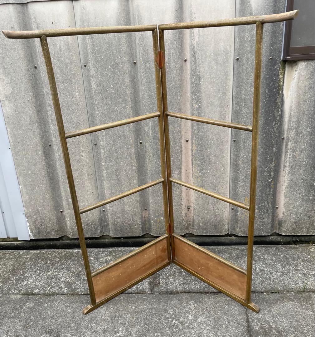 稀少/古道具/当時物/無垢材/木製/衣紋掛け/衣桁/着物掛け/26