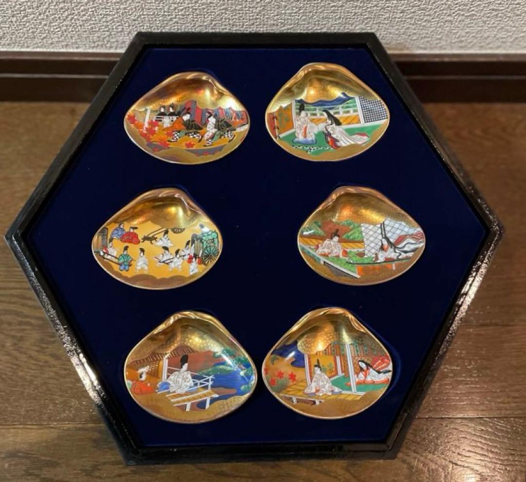 フランクリン画廊 徳川黎明会監修 源氏物語貝合せ 54点