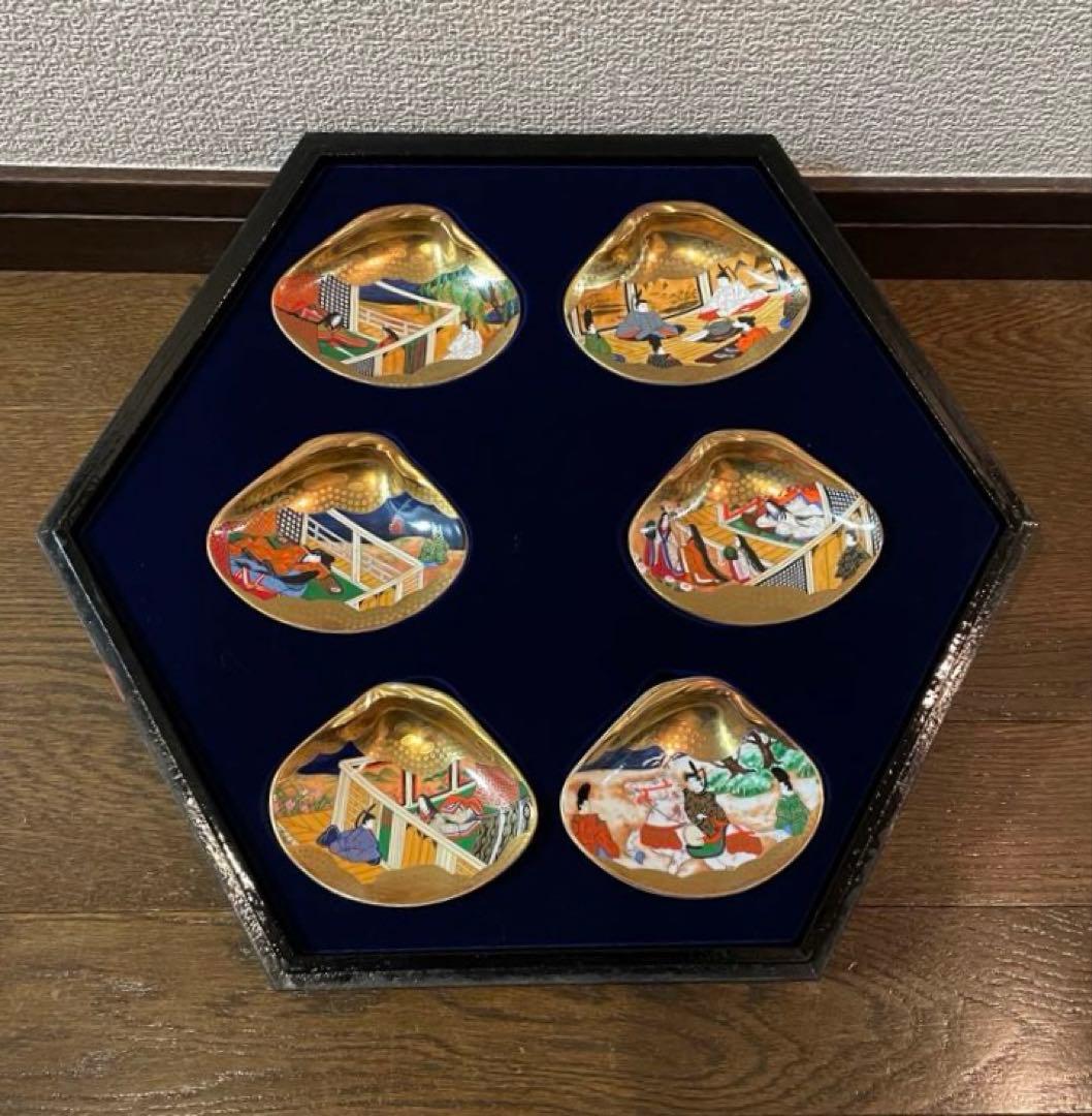 フランクリン画廊 徳川黎明会監修 源氏物語貝合せ 54点