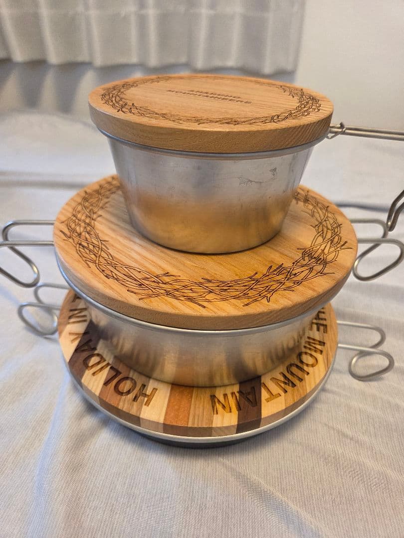 マウンテンリサーチ 食器とウッドリッドのセット