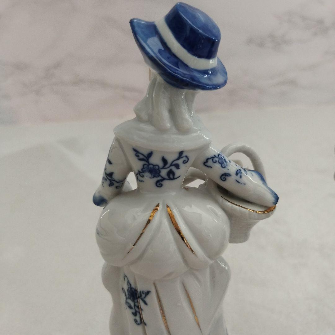 【美品】陶器　人形　男女ペアセット　インテリア 陶器人形 置物　オブジェ