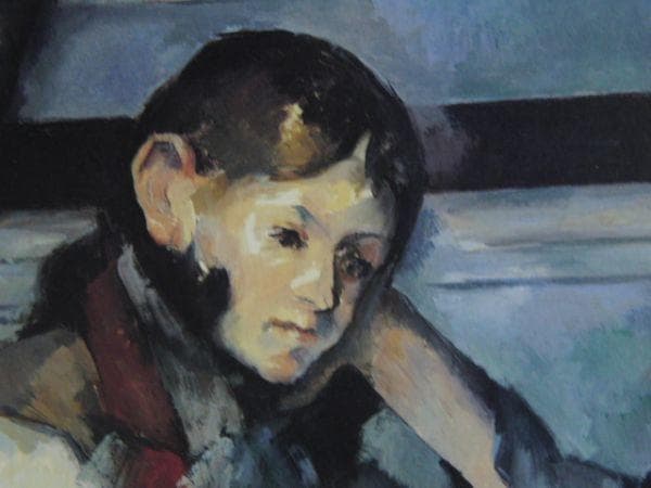 ポール・セザンヌ、赤いチョッキの少年、希少な画集より、状態良好