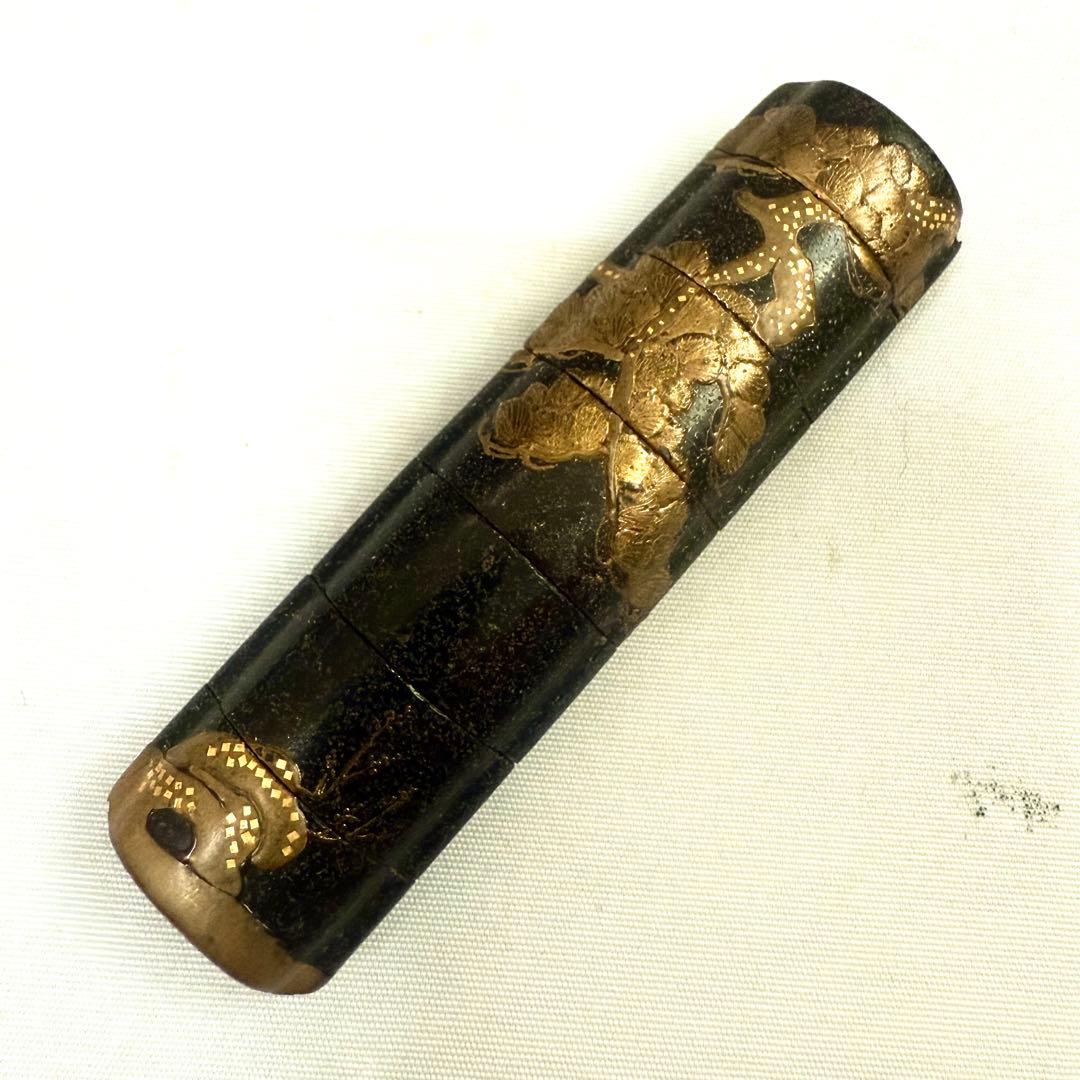 漆器印籠　根付　縦長