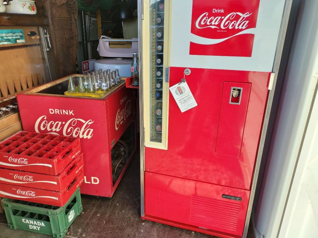 コカコーラ販売機 Coca-Cola 自動販売機 冷蔵庫 レトロデザイン