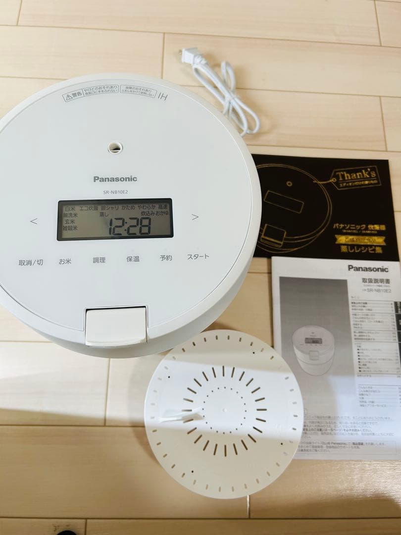 【美品】パナソニック 圧力IHジャー炊飯器 SR-NB10E2 ホワイト