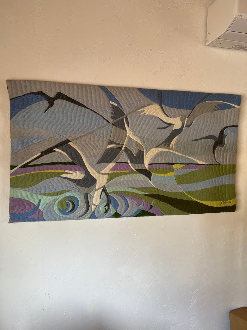 現代美術　シルバパルメイラ　ポルトガル　カモメ　かもめ　タペストリー