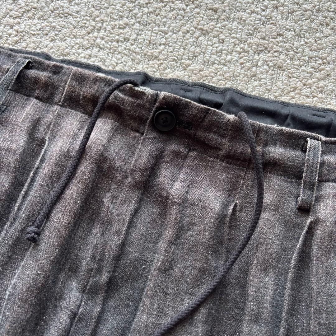 【18AW】 Yohji Yamamoto リネン　ワイドパンツ　archive