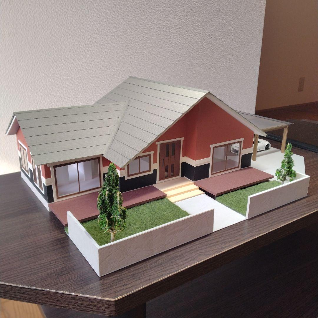 50分の1，平屋＆ロフト内外模型No.94『気分は北欧Ⅱ』