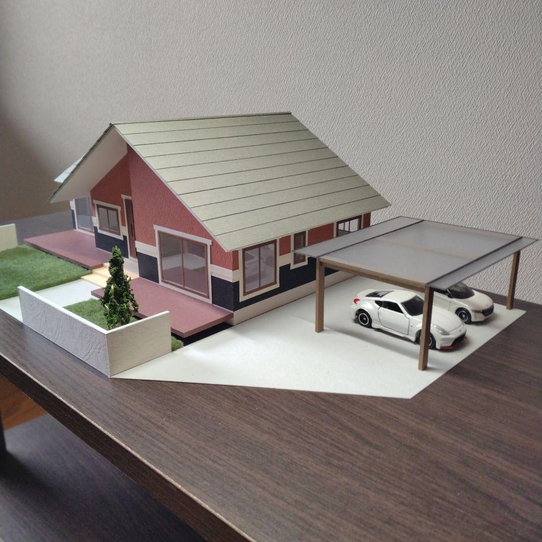 50分の1，平屋＆ロフト内外模型No.94『気分は北欧Ⅱ』
