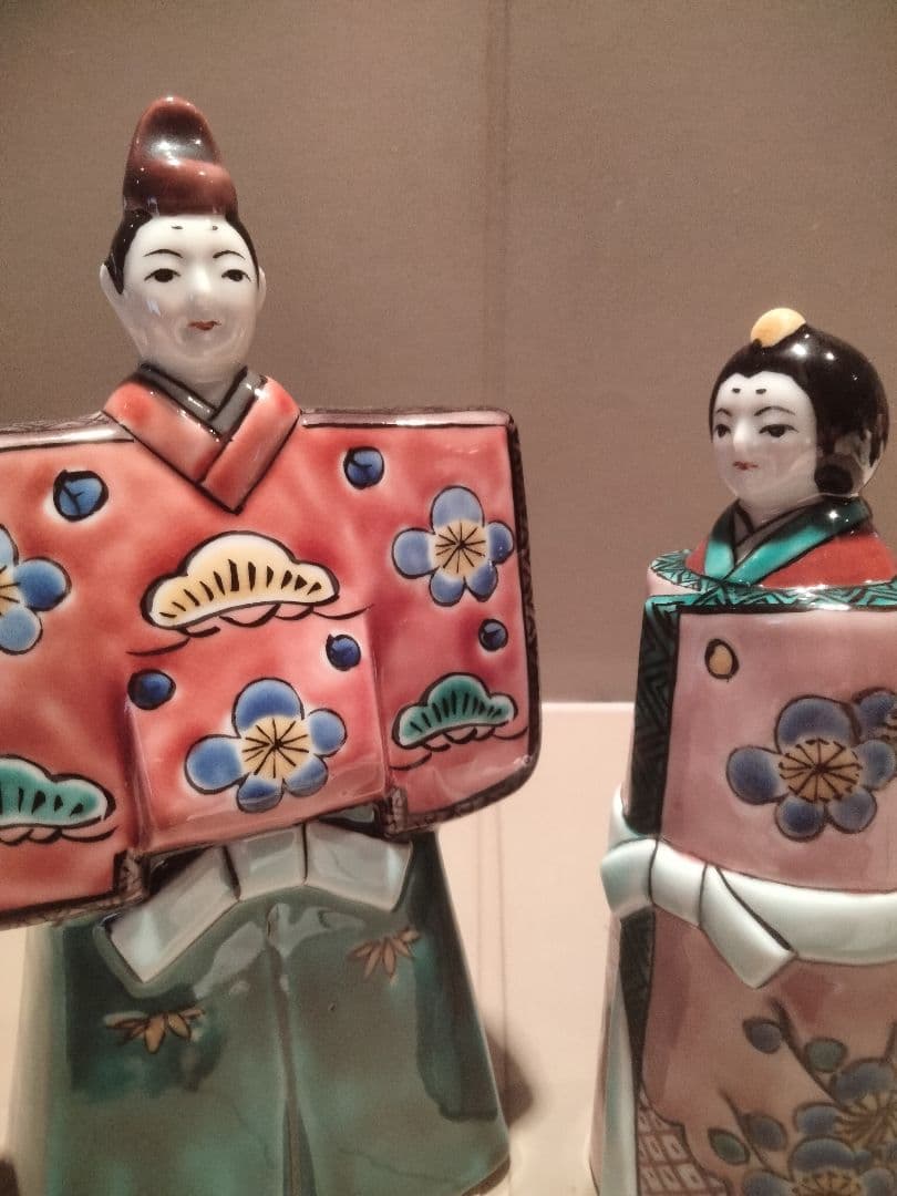 高級　九谷焼　立雛人形　良品です