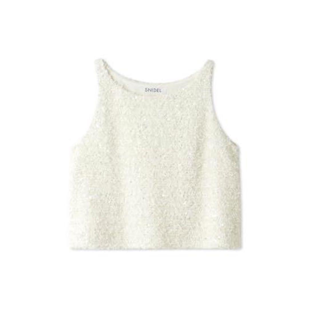 さ*や様 Rちゃん着用 snidelスパンコールタンクトップ