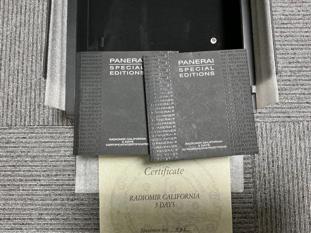 醤*電様 パネライ　ラジオミール カリフォルニア　3days 47mm 世界限定