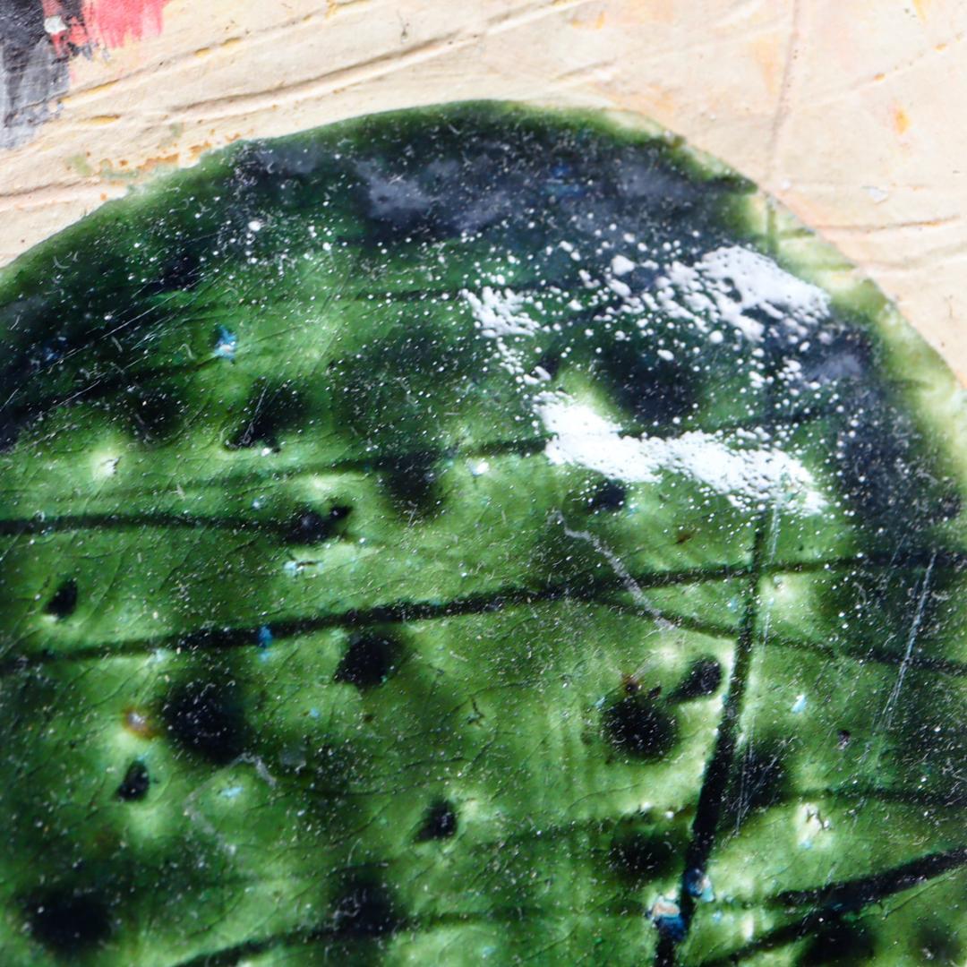 イタリア ミッドセンチュリー 50s-60s スクラッフィート プレート